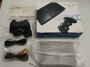 ☆美品☆ PS2 PlayStation 2 チャコール・ブラック (SCPH-90000CB) black ブラック sony 本体