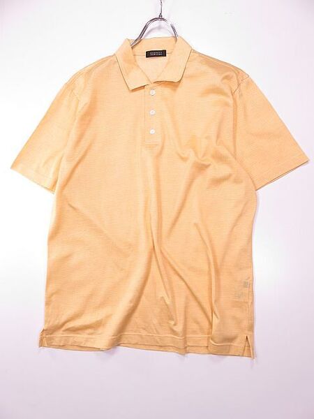【送料無料】美品 バーニーズニューヨーク BARNEYS NEWYORK 半袖シャツ 通気性の良い素材 黄色 XL