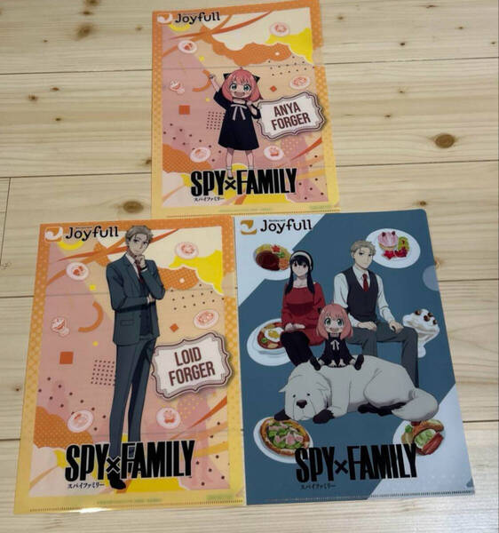 SPY×FAMILYのクリアファイル3枚セットです