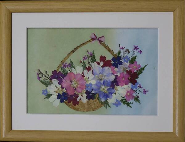 押し花絵 花盛
