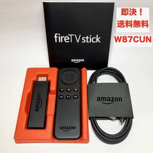 ★即決 送料無料 動作確認済み Amazon Fire TV stick 第1世代 W87CUN ファイヤースティック 本体 リモコン ケーブル セット