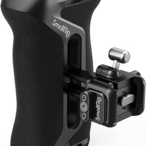 SmallRig サイド ハンドル NATOレール式 サイドグリップ クイックロック構造 上下調節可能 カメラ用 撮影用 ローアングル撮影 内蔵コールド