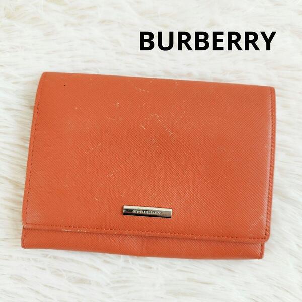 BURBERRY バーバリー 二つ折り財布 ライトブラウン レザー 小銭入れ ノバチェック ウォレット レディース ファスナー