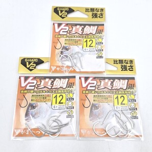 がまかつ G-HARD V2 真鯛 銀 12号 6本入 3セット 鈎 釣り針 Gamakatsu