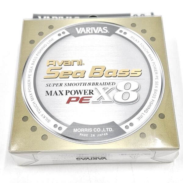 バリバス アバニ シーバス マックスパワーPE X8 0.8号 150m MAX16.7lb. ステータスゴールド PEライン VARIVAS