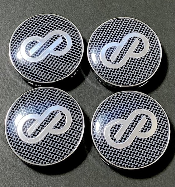 エンケイ ENKEI ホイールキャップ センターキャップ ハブキャップ 格子ブラック silver 60mm 4個セット