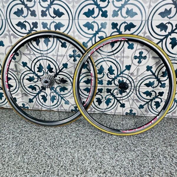 SHIMANO シマノ WH-R500 ホイール 前後セット スプロケット付き 自転車 現状 ロードバイク クロスバイク タイヤ