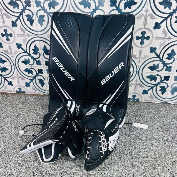 Bauer バウアー Vapor ベイパー X2.7 ゴーリー レッグパッド M アイスホッケー ゴールキーパー 防具 ブラック