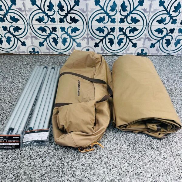 美品 VISIONPEAKS ビジョンピークス FIRE PLACE TC HEXA TARP ファイアプレイス TC ヘキサタープ 別売りアルミポール付き 焚き火