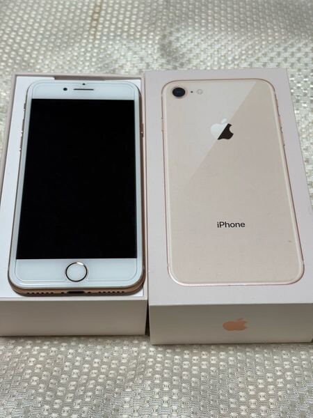 iPhone 8 64GB ローズゴールド SIMフリー バッテリー残量100% Apple