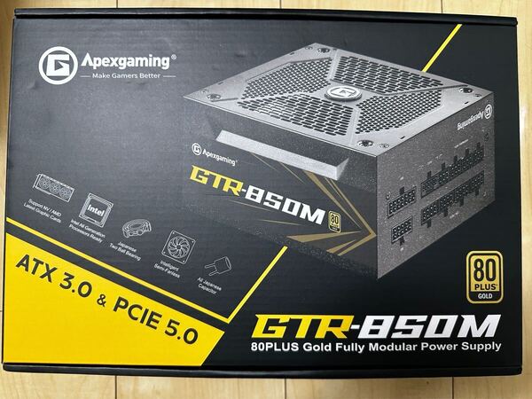 GTR-850M-JP ApexGaming 850W PC電源ユニット ATX電源 80PLUS GOLD