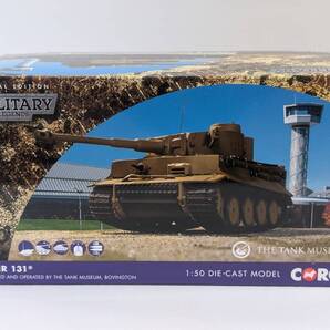 【新品未開封】英国コーギー社 タイガー131戦車 ボービントン戦車博物館により修復されたタイガー131戦車ダイキャストモデル CC60517