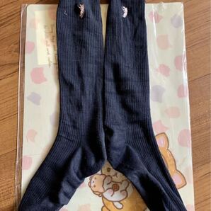 【中古】POLO 紺色ハイソックス スクールソックス レディース靴下 ピンク色ワンポイント☆ 中古品 USED ECO 整理品 Hc済…