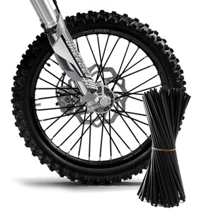 送料無料 前後ホイール分 72本セット 黒 スポークカバー CRF250L RALLY CRF1000L CRF1100L CRF450L ハンターカブ CT125 SR400 セロー250