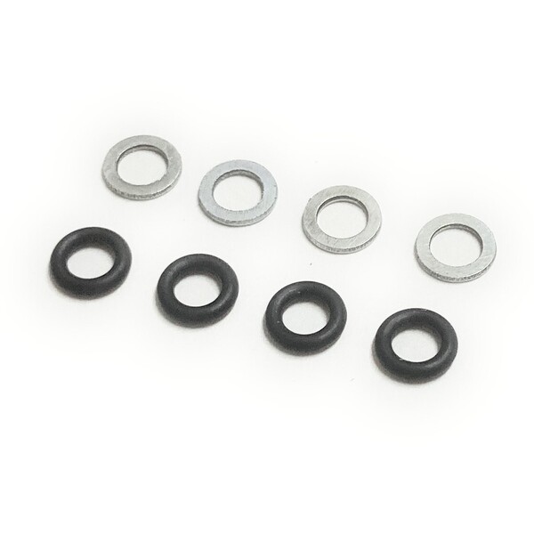 CB400T CBR250R CBR250RR CBX400F CBX550F CBR400F RVF400 Oリング 4個 ワッシャー 4個 セット パイロットスクリュー キャブレター