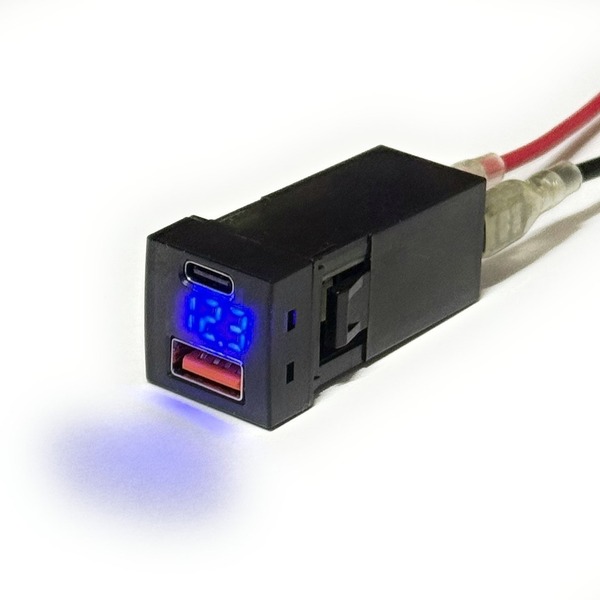 トヨタ Cタイプ スイッチホール USB充電器 Type-C Type-A QC3.0 PD ヤリスクロス ノア ダイハツ タント ムーヴ キャンバス スズキ ハスラー