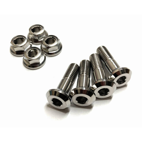 チタン ナチュラル 4個セット スプロケットボルト ナット CR80R CRF150R CRF125F CRM50 CRM80 XR50R YZ65 YZ85 KTM 85SX FREERIDE 250R