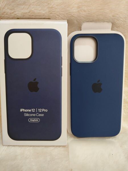 (D11)未開封 アップル純正 iphone12/12pro用 MagSafe対応 シリコンーケース インク