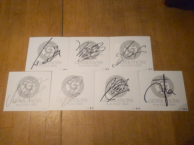GENERATIONS from EXILE TRIBE 直筆 サイン色紙 メンバー全員 7