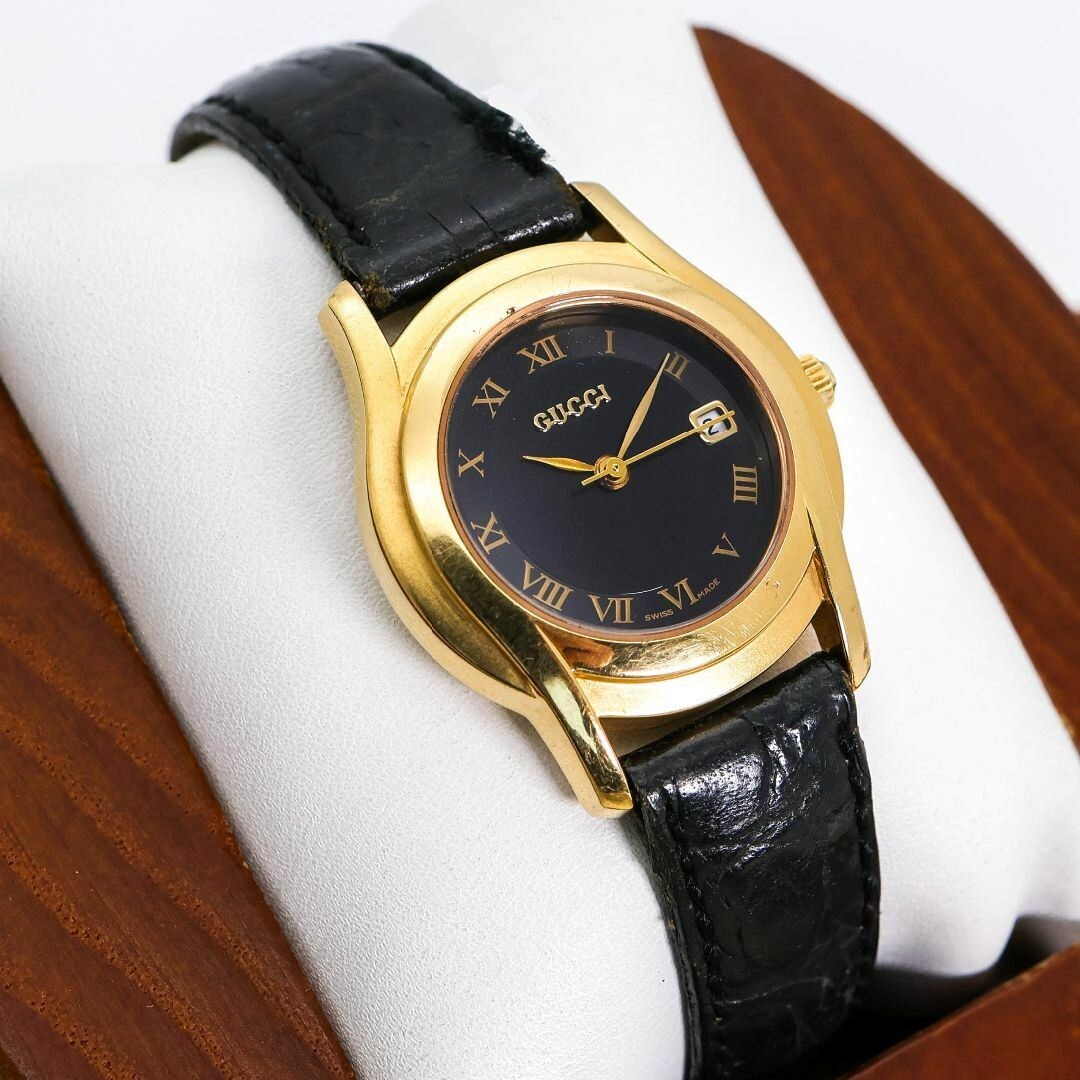 [ジャンク品] GUCCI グッチ 腕時計 1500 ゴールド ブラック Yahoo!オークション -「gucci 時計 ジャンク」の落札相場・落札価格
