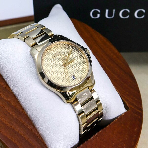 稼働 GUCCI 腕時計 126.5 Gタイムレス イエローゴールド 1140