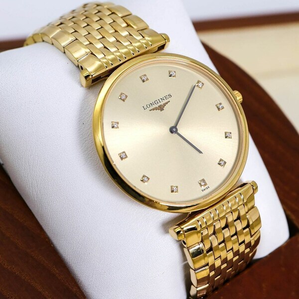 稼働 LONGINES グランドクラシック 腕時計 12Pダイヤ L4 7092