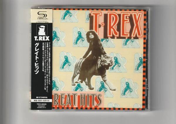 高音質SHM-CD 帯付/T.REX グレイト・ヒッツ 全14曲収録 2008年発売 TECI26529