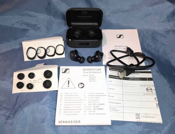ゼンハイザー sennheiser momentum true wireless 4 中古美品 送料無料