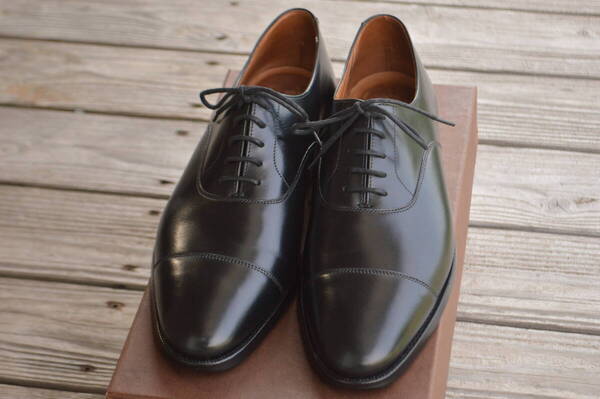 CROCKETT&JONES CONNAUGHT 5.5E ブラック ストレートチップ コノート