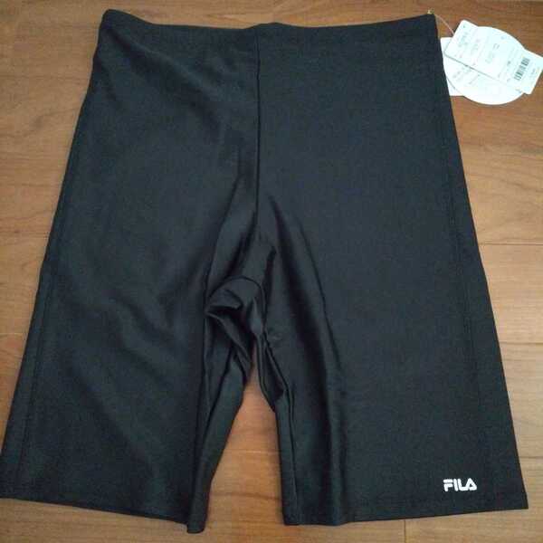 新品 19号 5L 黒 ブラック FILA フィラ ボトムス レディース フィットネス 水着 ヨガ エクササイズ レッグウェア 送料無料 定価4840円