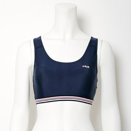 【Mサイズ】 新品 FILA フィラ レディース スポブラ ネイビー 水陸両用 ヨガ ジム 水着 フィットネス ブラトップ トップス 316236送料無料
