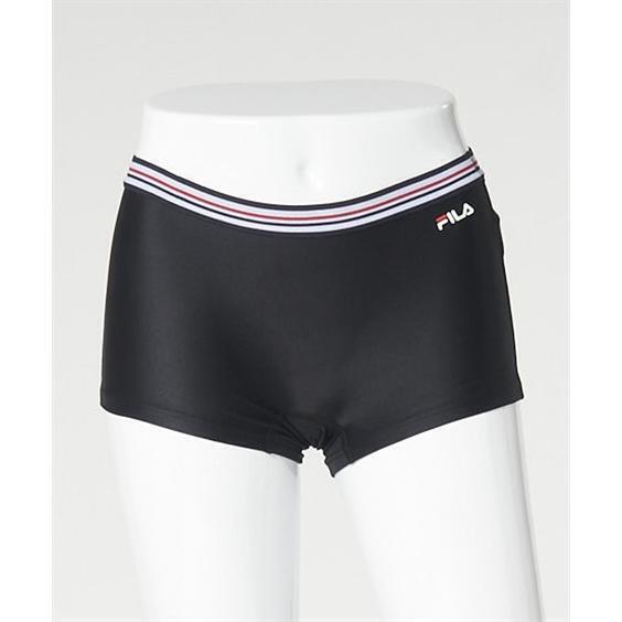 【4Lサイズ】新品 FILA フィラ レディース ボクサーパンツ インナー 水陸両用 ヨガウェア 水着 スポーツ フィットネス 316238 ブラック 黒