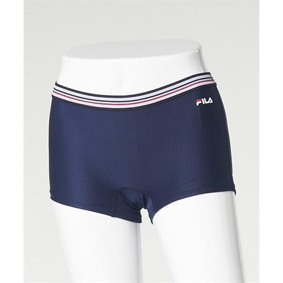 【Mサイズ】新品 FILA フィラ レディース ボクサーパンツ インナー 水陸両用 ヨガウェア 水着 スポーツ フィットネス 316238 ネイビー