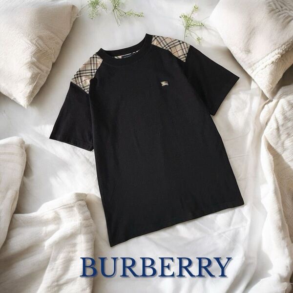 極美品 海外セールス品 BURBERRY kid's ノヴァチェック 半袖 Tシャツ ホースマーク チュニジア製 バーバリー 子供服 男女兼用 キッズ