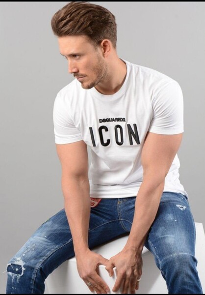 DSQUARED2 ディースクエアード 半袖 ICON トップス ホワイト