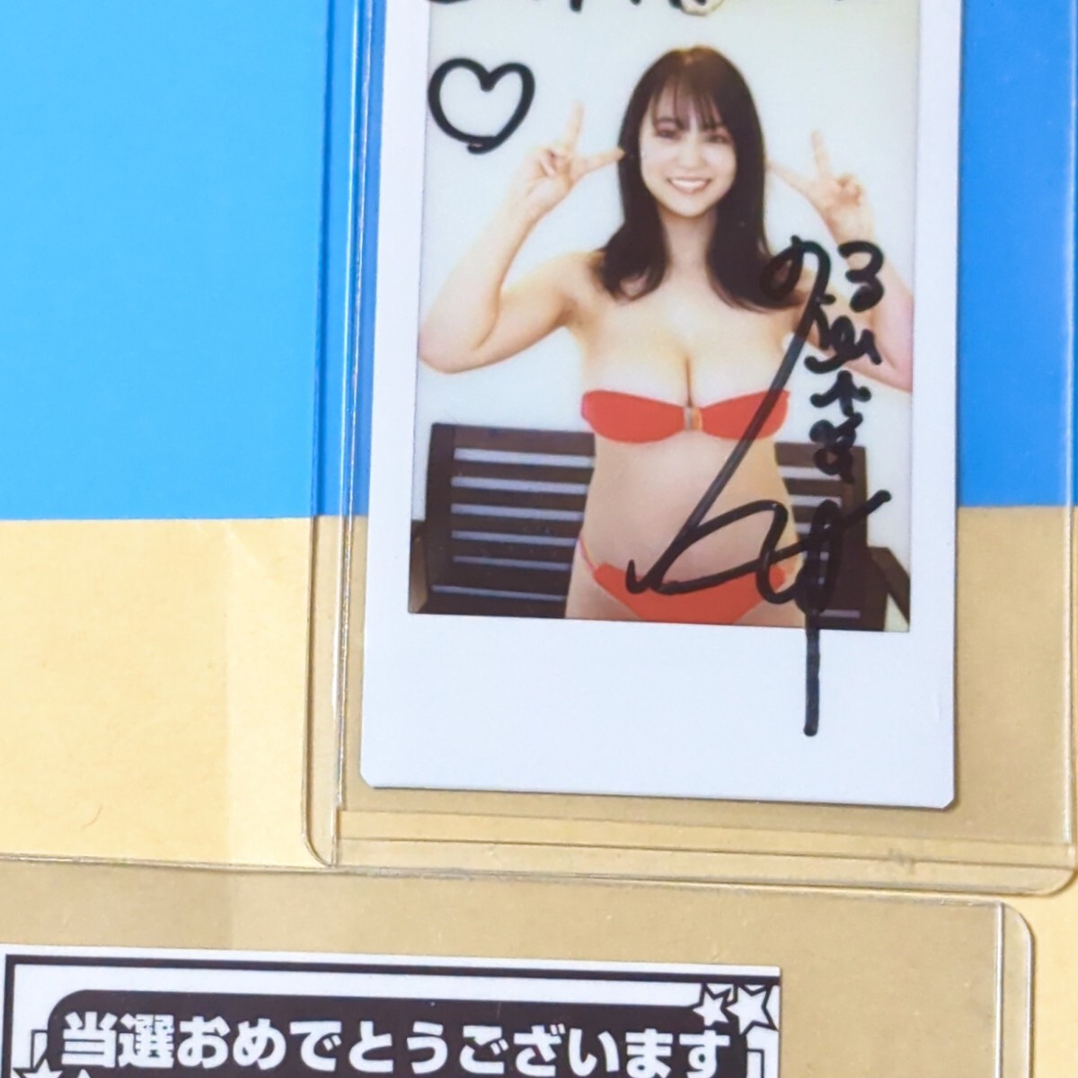 グラビアアイドル、福井梨莉華さんの貴重なチェキ - メルカリ