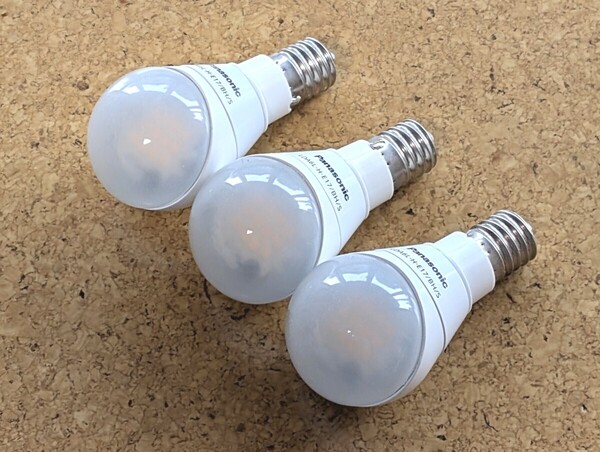 Panasonic LED電球 LDA6L-H-E17/BH/S 斜め 電球色 3個