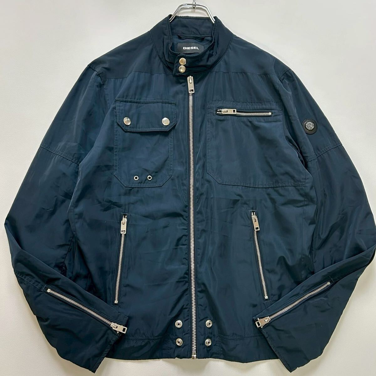 楽天市場】【中古】DIESEL L-MAY レザーシングルライダース