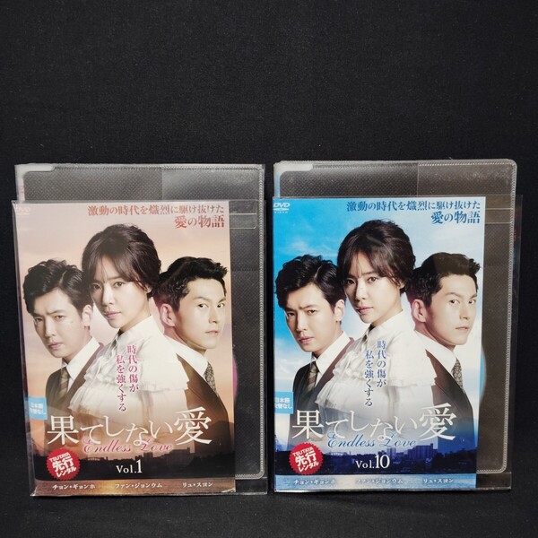果てしない愛 DVD 全巻セット 全10巻 韓国ドラマ 韓流 ファン・ジョンウム 国内正規品 レンタル落ち 薄型ケース付き
