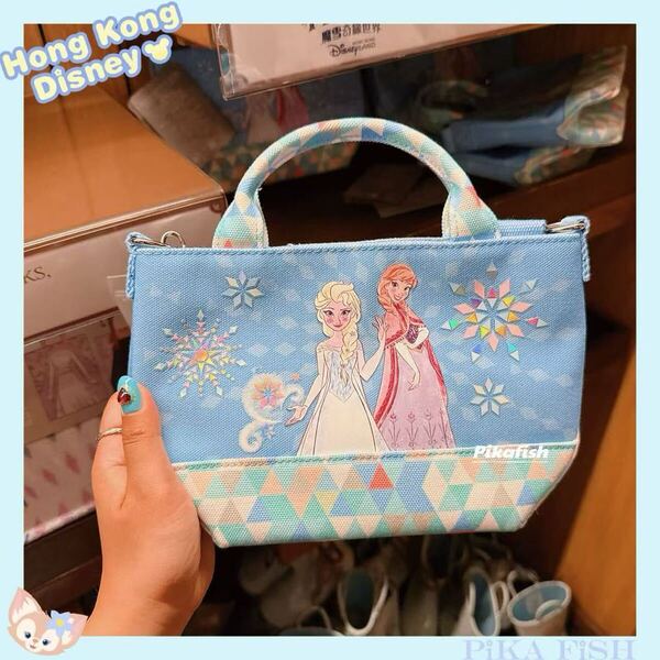 【☆正規品】アナ雪 エルサ&アナ トートバッグ ショルダーバッグ 香港ディズニー
