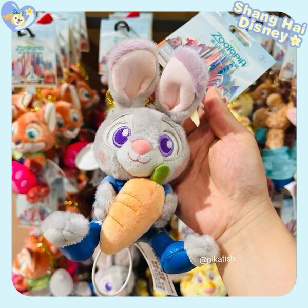 【☆正規品】ジュディ ズートピア 可愛い ぬいぐるみキーチェーン 上海ディズニー