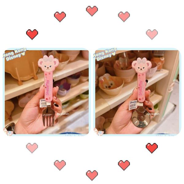 【☆正規品】シェリーメイ スプーン フォーク 子供食器2点セット 香港ディズニー