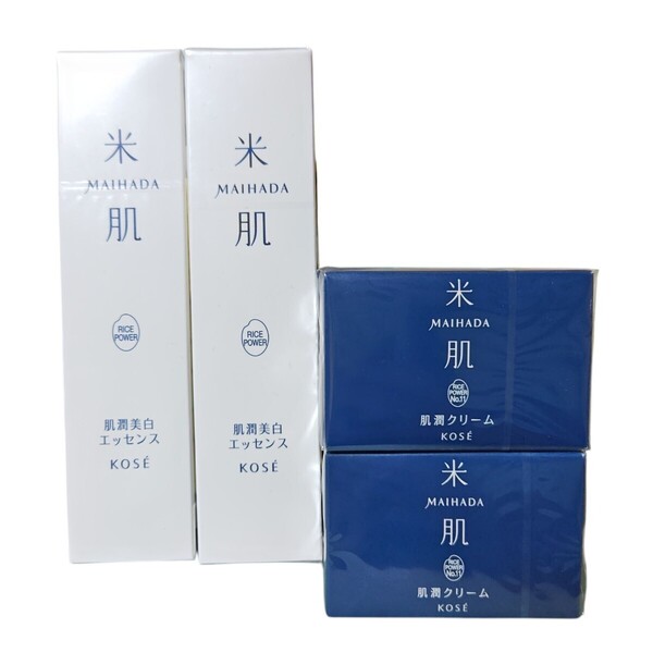 未開封☆KOSEコーセー米肌 肌潤美白エッセンス&肌潤クリーム セット☆スキンケア/保湿/化粧水/美容液/美白/保湿/MAIHADA/マイハダ