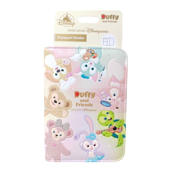 新品☆ダッフィーフレンズ パスポートケース/カバー 香港ディズニーランド限定☆ リーナベルクッキーアンステラルー 旅行マルチケースTDS