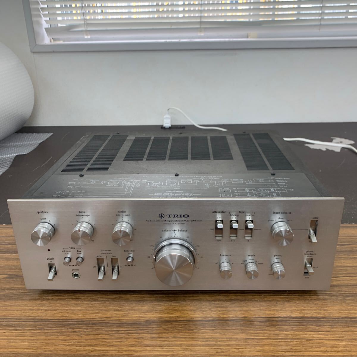 【希少品】TRIO プリメインアンプ　KA-9300 トリオ Yahoo!オークション - 【J】TRIO KA-9300 プリメインアンプ