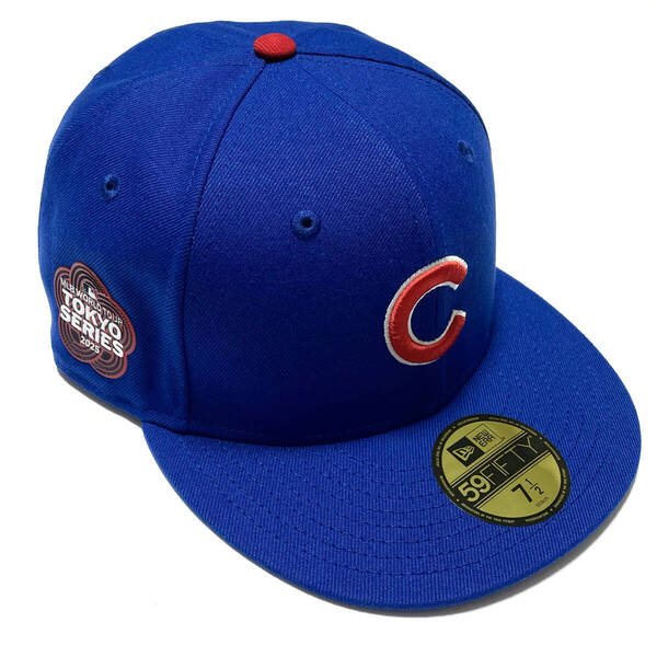 新品59.6cmパッチ付NEW ERAカブス59FIFTYキャップMLB東京シリーズ2025限定CAPニューエラHAT帽子MLB WORLD TOUR TOKYO SERIES 2025今永昇太