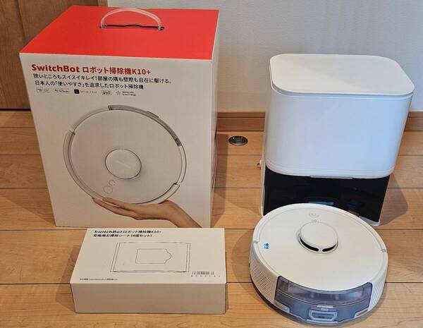 ◆◇美品 Switch Bot スイッチロボット ロボット掃除機 K10+交換用お掃除シート付き◇◆