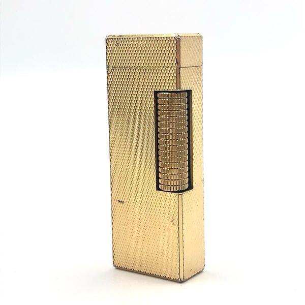 dunhill ダンヒル ローラー式ガスライター ゴールド金具 スイス製 表面テクスチャー加工