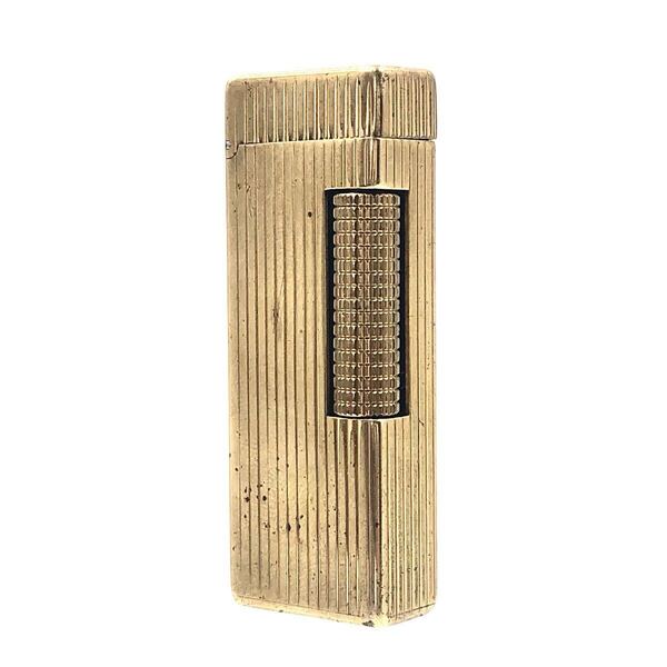 dunhill ダンヒル ローラー式 ガスライター ゴールド金具 スイス製 表面溝加工