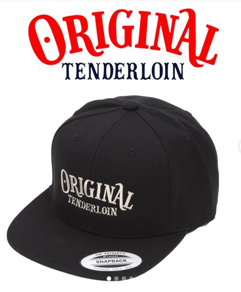 【新品未使用】 TENDERLOIN テンダーロイン CAP OT フラット バイザー ベースボール キャップ ブラック